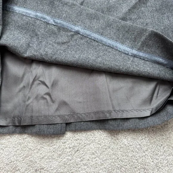 Miss Pendleton Vintage Size 8 Gray Virgin Wool Skirt - Picture 4 of 9